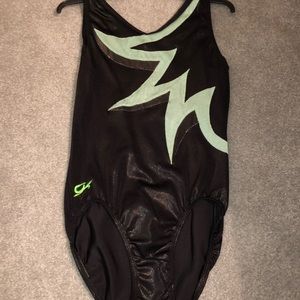 GK Elite green & black gymnastics leo!!